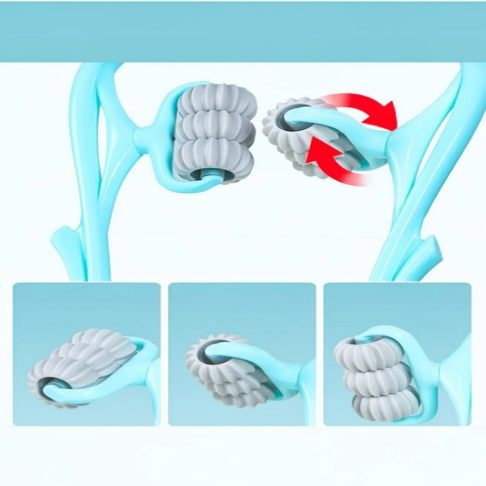 6 Tekerlekli Çok Fonksiyonlu Manuel Altı Tekerlekli Boyun Masaj Aleti