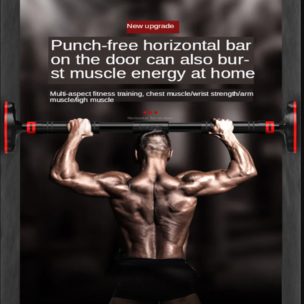 Yeni Nesil 72-95CM Kapı Barı Koridor Barfiksi Barfix Spor Aleti Demiri Barfiks Çubuğu