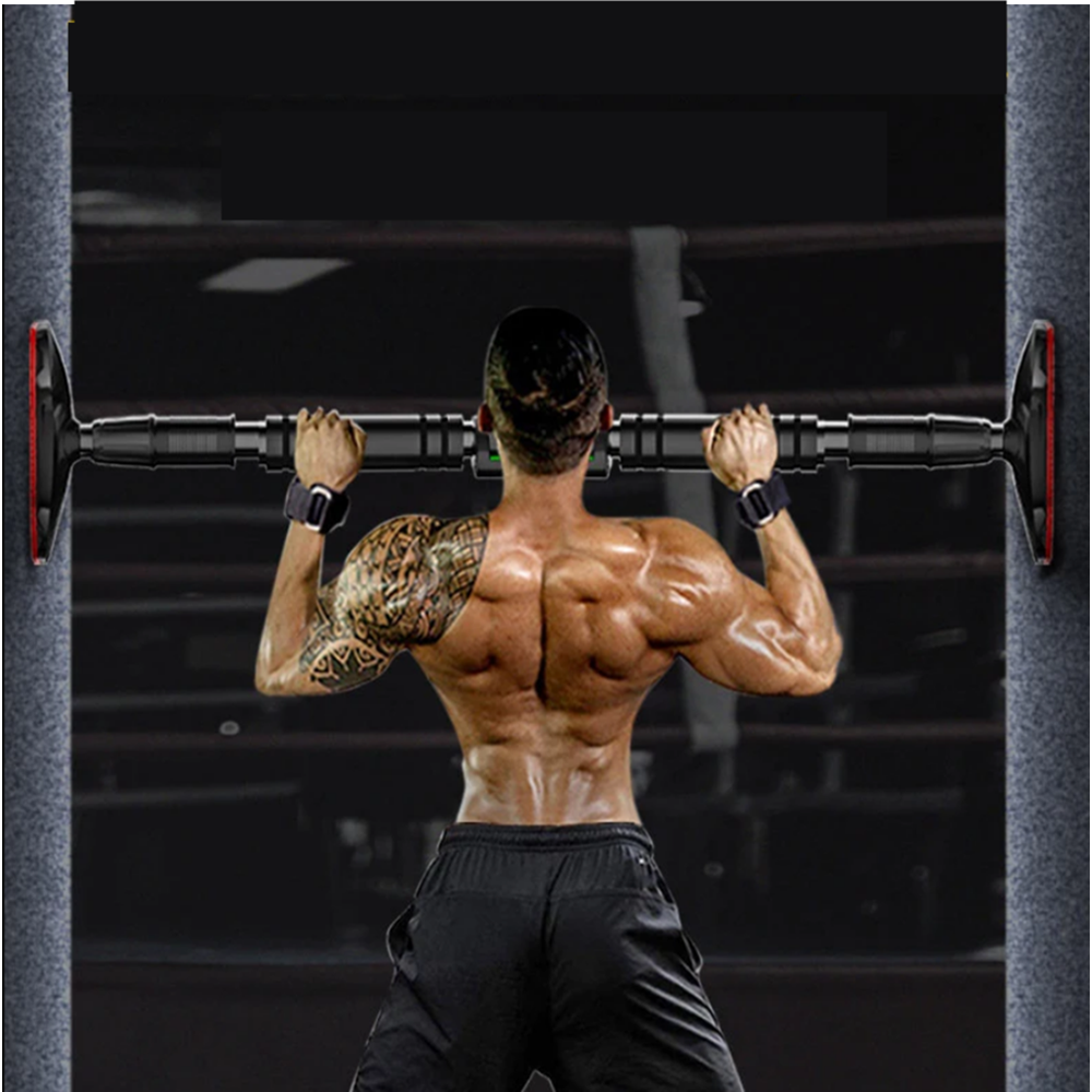 Yeni Nesil 72-95CM Kapı Barı Koridor Barfiksi Barfix Spor Aleti Demiri Barfiks Çubuğu