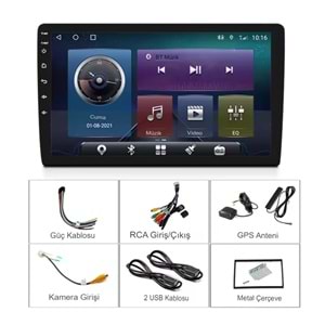 10inç Oto Araba HD Ekran Dokunmatik Radyo Teyp Carplay multimedya Ekran Apple veya Android Navigasyon Ekran Bluetooth