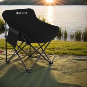 Orta Boy Katlanır Kamp Piknik Sandalyesi ve Taşıma Çantalı Bahçe sandalyesi Dinlenme Koltuğu