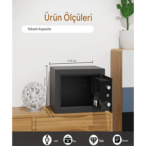 Elektronik Şifreli Çelik Para Kasası Ev İş ofis otel Tipi Kasa Montaj Kit Çelik