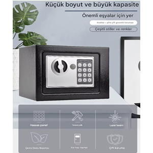 Elektronik Şifreli Çelik Para Kasası Ev İş ofis otel Tipi Kasa Montaj Kit Çelik