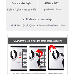 Elektronik Şifreli Çelik Para Kasası Ev İş ofis otel Tipi Kasa Montaj Kit Çelik