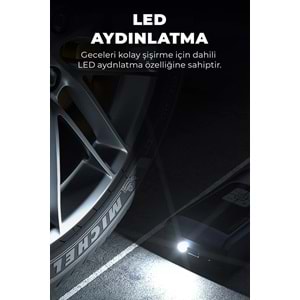 Akıllı 4000mAh Dijital Hava Kompresörü – 150PSI Şarjlı Taşınabilir Lastik Şişirme Pompası | Oto, Bisiklet, Top & Powerbank Özellikli