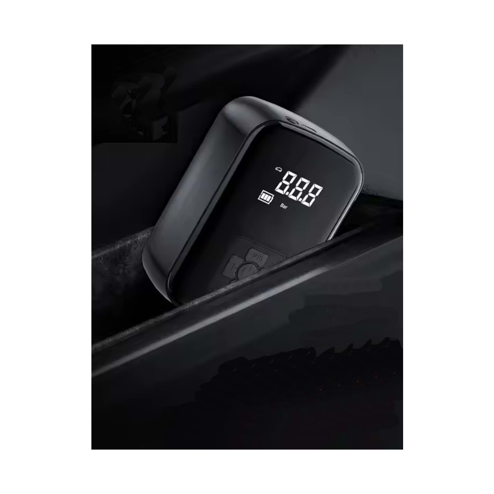 Akıllı 4000mAh Dijital Hava Kompresörü – 150PSI Şarjlı Taşınabilir Lastik Şişirme Pompası | Oto, Bisiklet, Top & Powerbank Özellikli