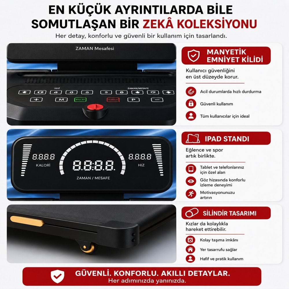 KB900 4HP Yürüme Ve Koşu Bandı 10 katmanlı Bluetooth Koşu cihazı aleti Kademeli Otomatik Rampa