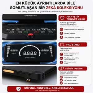 KB900 4HP Yürüme Ve Koşu Bandı 10 katmanlı Bluetooth Koşu cihazı aleti Kademeli Otomatik Rampa