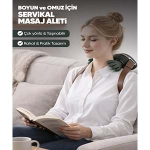 Parmakla Yoğuran Isıtmalı Şarjlı Masaj Aleti Boyun Omuz Sırt Bel Bacak Masaj Cihazı Taşınabilir Derin Doku Masajı
