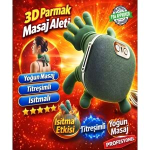 Parmakla Yoğuran Isıtmalı Şarjlı Masaj Aleti Boyun Omuz Sırt Bel Bacak Masaj Cihazı Taşınabilir Derin Doku Masajı