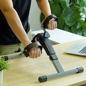 X1 Mini Katlanabilir El ve Ayak Egzersiz Pedalı Kondisyon Bisikleti – LCD Sayaçlı, Ayarlanabilir Dirençli, Taşınabilir Fitness Ekipmanı