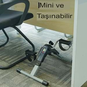 X1 Mini Katlanabilir El ve Ayak Egzersiz Pedalı Kondisyon Bisikleti – LCD Sayaçlı, Ayarlanabilir Dirençli, Taşınabilir Fitness Ekipmanı