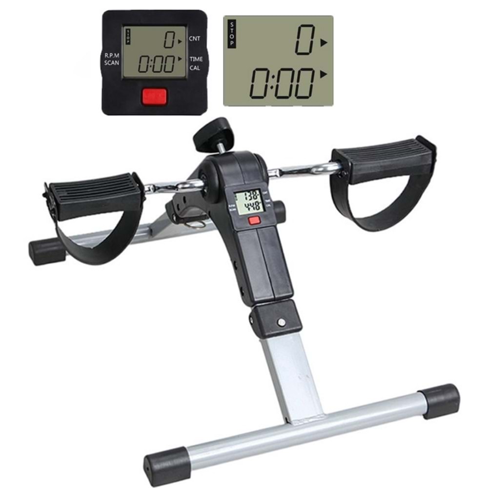 X1 Mini Katlanabilir El ve Ayak Egzersiz Pedalı Kondisyon Bisikleti – LCD Sayaçlı, Ayarlanabilir Dirençli, Taşınabilir Fitness Ekipmanı