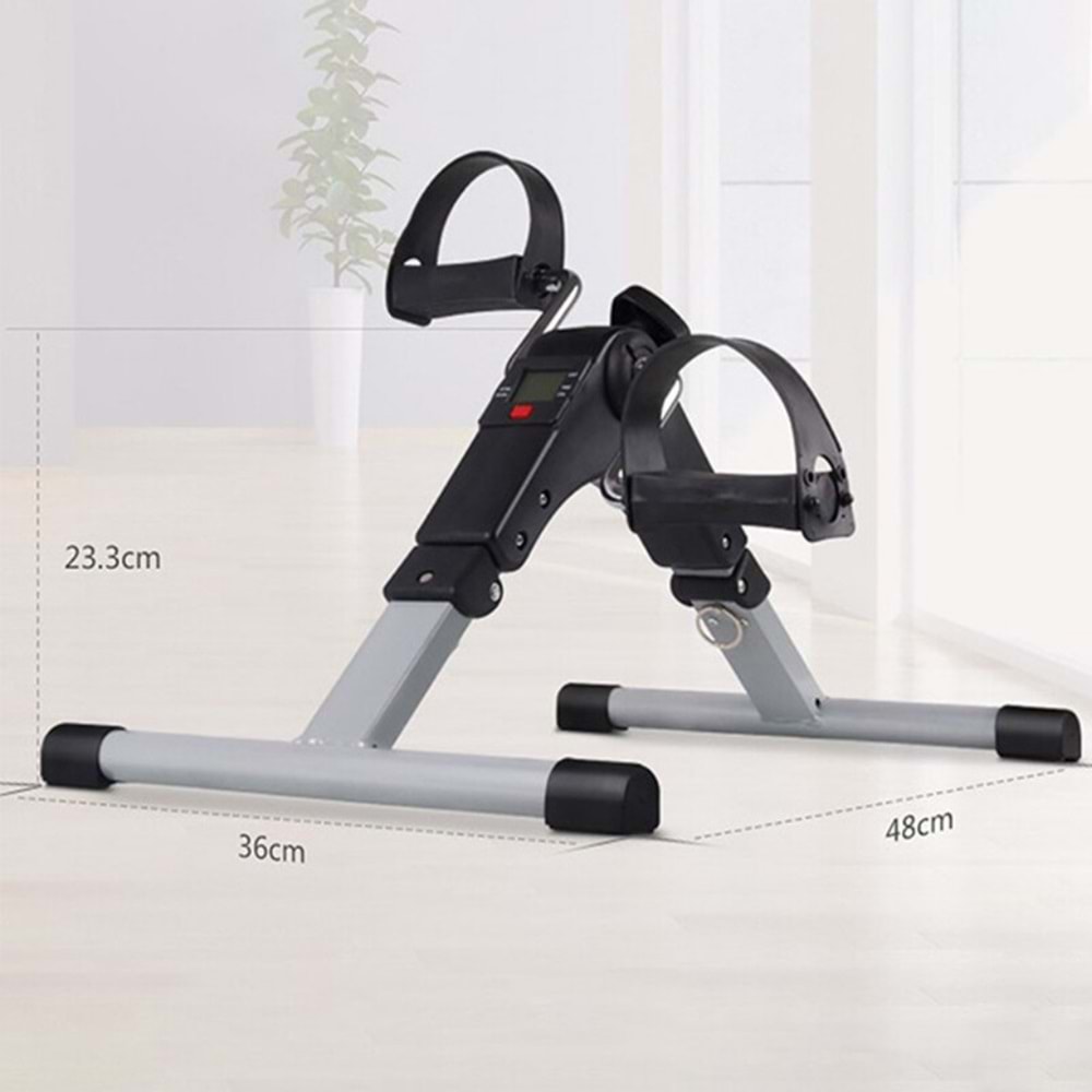 X1 Mini Katlanabilir El ve Ayak Egzersiz Pedalı Kondisyon Bisikleti – LCD Sayaçlı, Ayarlanabilir Dirençli, Taşınabilir Fitness Ekipmanı