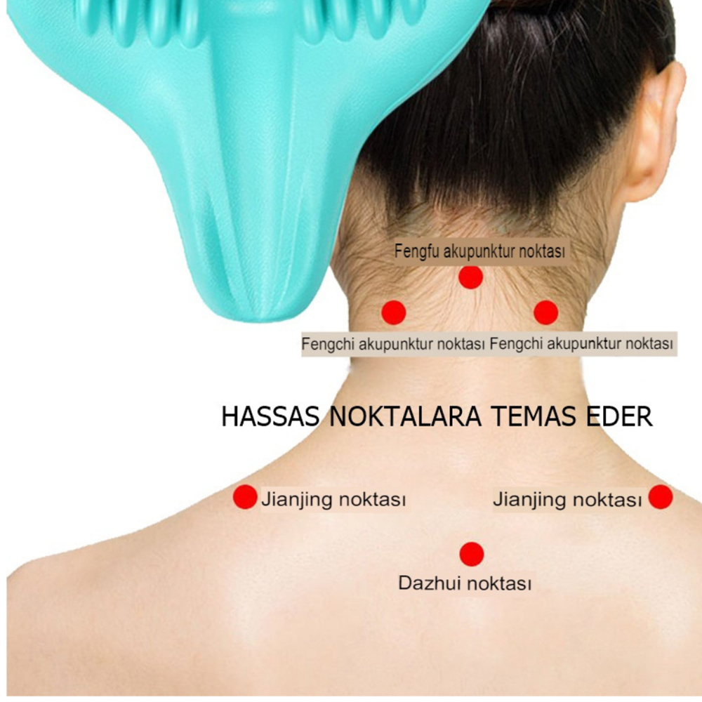 Düz Boyun Masaj Yastığı Düzleştirici Omuz Sedyesi Gevşetici Servikal Kayropraktik Traksiyon Cihaz Yastık