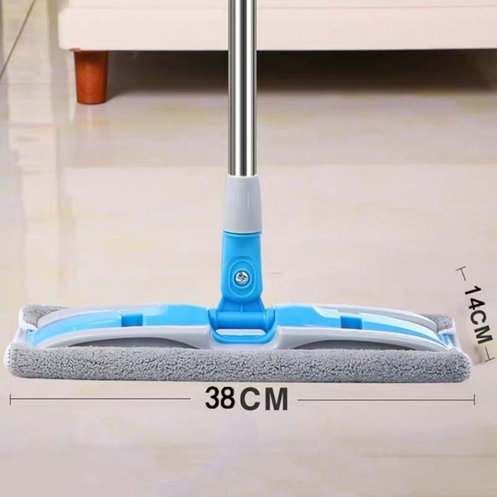 Mor Teleskobik Mandallı Mikrofiber Sihirli Mop Yüzey Temizleyici (duvar,fayans,yer,cam)