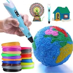3d Pen - Üç Boyutlu Yazıcı Kalem Printer 3 Renk Filament