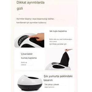 Ayak Masaj Aleti (foot Massager) Isı Zaman Air Ayarlı Masaj Aleti Ayak Topuk Taban Masaj Cihazı