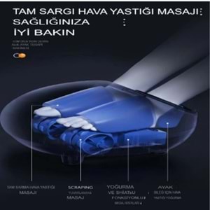 Ayak Masaj Aleti (foot Massager) Isı Zaman Air Ayarlı Masaj Aleti Ayak Topuk Taban Masaj Cihazı