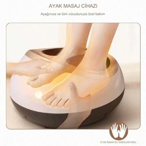 Ayak Masaj Aleti (foot Massager) Isı Zaman Air Ayarlı Masaj Aleti Ayak Topuk Taban Masaj Cihazı