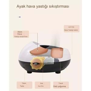 Ayak Masaj Aleti (foot Massager) Isı Zaman Air Ayarlı Masaj Aleti Ayak Topuk Taban Masaj Cihazı