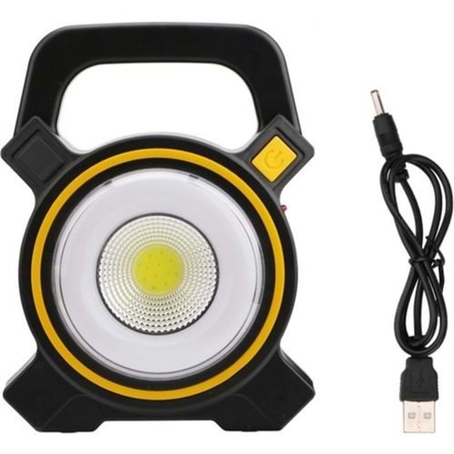 LED Güneş Enerjili Çalışma Lambası El Feneri Powerbank JY-819
